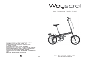 Manual Wayscral W180 Bicicleta dobrável