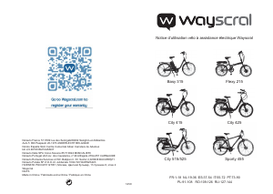 Mode d’emploi Wayscral City 425 Vélo électrique