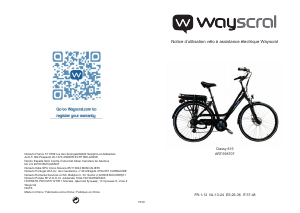 Mode d’emploi Wayscral Classy 615 Vélo électrique