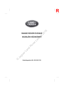 Használati útmutató Land Rover Range Rover Evoque (2105)