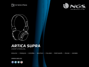 Handleiding NGS Artica Supra Koptelefoon