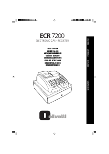 Bedienungsanleitung Olivetti ECR 7200 Registrierkasse