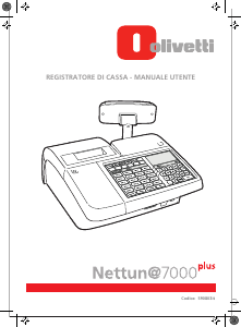 Manuale Olivetti Nettun 7000 Plus Registratore di cassa