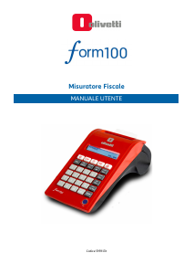 Manuale Olivetti Form 100 Registratore di cassa