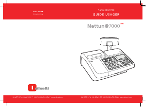 Mode d’emploi Olivetti Nettun 7000 Caisse