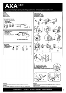 Manual AXA Solid Bike Lock