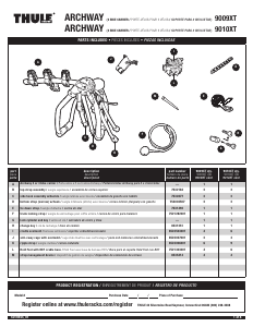 Manual de uso Thule Archway 9010XT Porta bicicleta