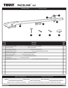 Manual Thule Paceline 527 Bicycle Carrier