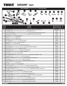 Mode d’emploi Thule Sidearm 594XT Porte-vélo