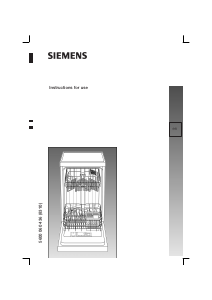 Manual Siemens SF65A663EU Dishwasher