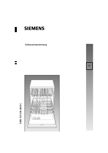 Bedienungsanleitung Siemens SL55M558EU Geschirrspüler