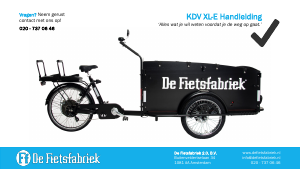 Handleiding De Fietsfabriek KDV XL-E Bakfiets