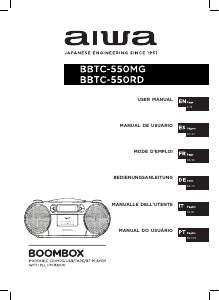 Manual de uso Aiwa BBTC-550MG Set de estéreo