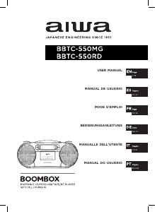 Manual Aiwa BBTC-550RD Aparelho de som
