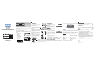 Mode d’emploi Daewoo DRP-107 Enregistreur de cassettes