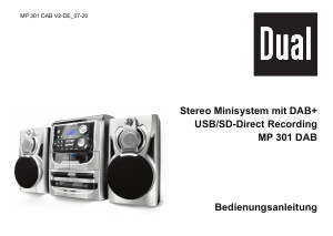 Bedienungsanleitung Dual MP 301 DAB Stereoanlage