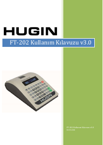 Kullanım kılavuzu Hugin FT-202 Yazar kasa