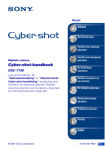 Handleiding Sony Cyber-shot DSC-T100 Digitale camera