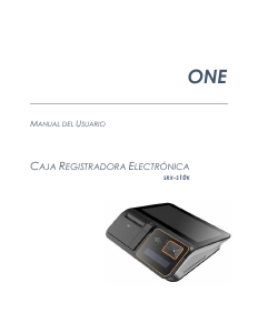 Manual de uso ONE SRX-S10K Caja registradora