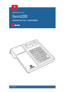 Manuale Olivetti Form 200 Registratore di cassa