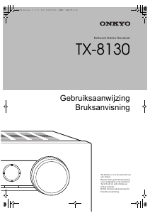 Bruksanvisning Onkyo TX-8130 Receiver