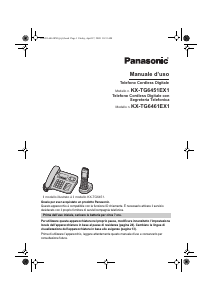Manuale Panasonic KX-TG6461EX1 Telefono