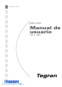 Manual de uso Tegran TGV 5114 Lavadora