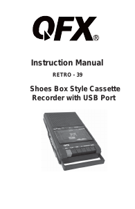 Handleiding QFX RETRO-39 Cassetterecorder