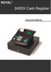 Manual Royal 240dx Cash Register