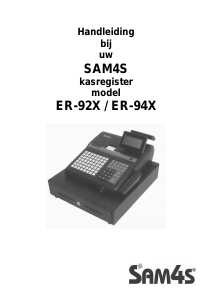 Handleiding SAM4s ER-920 Kassasysteem