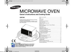 Manual Samsung GW76N-SX Microwave