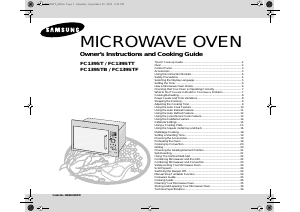 Manual Samsung FC139STF Microwave