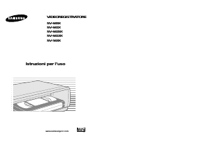 Manuale Samsung SV-641X Videoregistratore