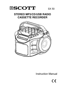 Manual Scott SX 50 Stereo-set