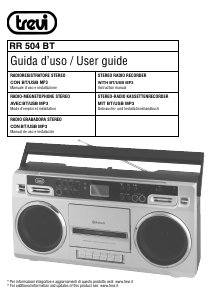 Manual de uso Trevi RR 504 BT Set de estéreo