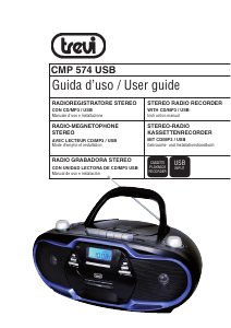 Manual de uso Trevi CMP 574 USB Set de estéreo
