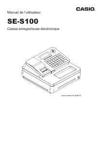 Mode d’emploi Casio SE-S100 Caisse