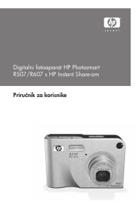 Priručnik HP Photosmart R507 Digitalni fotoaparat