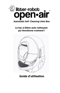 Mode d’emploi Litter Robot Open Air Bac à litière