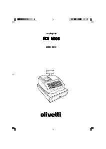 Manual Olivetti ECR 6800 Cash Register