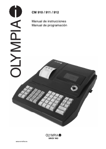 Manual de uso Olympia CM 910 Caja registradora