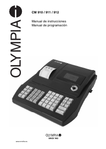 Manual de uso Olympia CM 911 Caja registradora