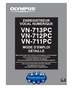 Mode d’emploi Olympus VN-712PC Enregistreur numérique