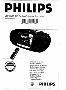 Manual Philips AZ1307 Stereo-set
