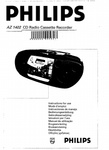 Manual Philips AZ1402 Stereo-set