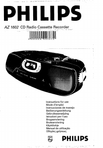 Handleiding Philips AZ1602 Stereoset