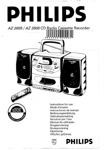 Handleiding Philips AZ2805 Stereoset
