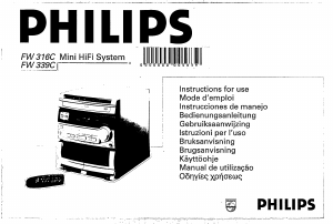 Εγχειρίδιο Philips FW316C Στερεοφωνικό σετ