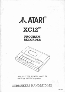 Handleiding Atari XC12 Cassetterecorder