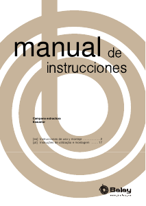 Manual de uso Balay 3BC998HX Campana extractora